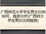 广西师范大学学生男女比例如何，趋势分析(广西师大学生男女比例趋势)