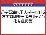 辽宁石油化工大学主攻什么方向有哪些王牌专业(辽石化专业优势)