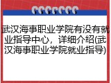 武汉海事职业学院有没有就业指导中心，详细介绍(武汉海事职业学院就业指导)