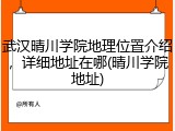 武汉晴川学院地理位置介绍，详细地址在哪(晴川学院地址)