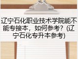 辽宁石化职业技术学院能不能专接本，如何参考？(辽宁石化专升本参考)