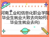 河南工业和信息化职业学院毕业生就业大致去向如何(毕业生就业去向)