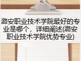 潞安职业技术学院最好的专业是哪个，详细阐述(潞安职业技术学院优势专业)