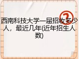 西南科技大学一届招收多少人，最近几年(近年招生人数)