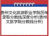 贵州文化旅游职业学院历年录取分数线深度分析(贵州文旅学院分数线分析)