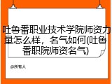 吐鲁番职业技术学院师资力量怎么样，名气如何(吐鲁番职院师资名气)