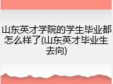 山东英才学院的学生毕业都怎么样了(山东英才毕业生去向)