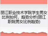 丽江职业技术学院学生男女比例如何，趋势分析(丽江职院男女比例趋势)