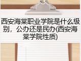 西安海棠职业学院是什么级别，公办还是民办(西安海棠学院性质)