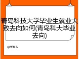 青岛科技大学毕业生就业大致去向如何(青岛科大毕业去向)