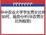华中农业大学学生男女比例如何，趋势分析(华农男女比例趋势)