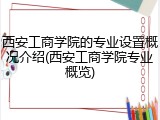 西安工商学院的专业设置概况介绍(西安工商学院专业概览)