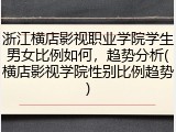 浙江横店影视职业学院学生男女比例如何，趋势分析(横店影视学院性别比例趋势)