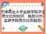天津商业大学宝德学院学生男女比例如何，趋势分析(宝德学院男女比例趋势)