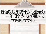 新疆政法学院什么专业最好，一年招多少人(新疆政法学院优势专业)