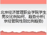 北京经济管理职业学院学生男女比例如何，趋势分析(京经管院性别比例趋势)