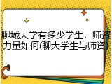 聊城大学有多少学生，师资力量如何(聊大学生与师资)