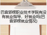 巴音郭楞职业技术学院有没有就业指导，好就业吗(巴音郭楞就业情况)