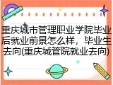 重庆城市管理职业学院毕业后就业前景怎么样，毕业生去向(重庆城管院就业去向)