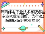 陕西邮电职业技术学院哪些专业就业前景好，为什么(陕邮职院好就业专业)