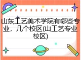 山东工艺美术学院有哪些专业，几个校区(山工艺专业校区)