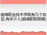 曲靖职业技术学院有几个校区,有多少人(曲靖职院规模)