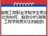湖南工商职业学院学生男女比例如何，趋势分析(湖南工商学院男女比例趋势)