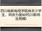 四川电影电视学院有多少学生，师资力量如何(川影师生规模)