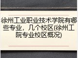徐州工业职业技术学院有哪些专业，几个校区(徐州工院专业校区概况)