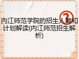 内江师范学院的招生人数和计划解读(内江师范招生解析)