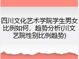 四川文化艺术学院学生男女比例如何，趋势分析(川文艺院性别比例趋势)