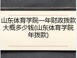 山东体育学院一年财政拨款大概多少钱(山东体育学院年拨款)
