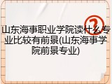 山东海事职业学院读什么专业比较有前景(山东海事学院前景专业)