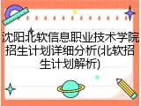 沈阳北软信息职业技术学院招生计划详细分析(北软招生计划解析)