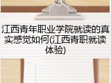 江西青年职业学院就读的真实感觉如何(江西青职就读体验)