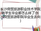 长沙商贸旅游职业技术学院的学生毕业都怎么样了(长沙商贸旅游职院毕业生去向)