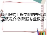 陕西服装工程学院的专业设置概况介绍(陕服专业概览)