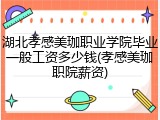 湖北孝感美珈职业学院毕业一般工资多少钱(孝感美珈职院薪资)