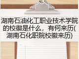 湖南石油化工职业技术学院的校徽是什么，有何来历(湖南石化职院校徽来历)