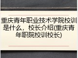 重庆青年职业技术学院校训是什么，校长介绍(重庆青年职院校训校长)