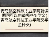 青岛航空科技职业学院就读期间可以申请哪些奖学金(青岛航空科技职业学院奖学金种类)
