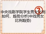 中央戏剧学院学生男女比例如何，趋势分析(中戏男女比例趋势)