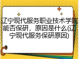 辽宁现代服务职业技术学院能否保研，原因是什么(辽宁现代服务保研原因)