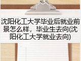沈阳化工大学毕业后就业前景怎么样，毕业生去向(沈阳化工大学就业去向)