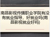 南昌影视传播职业学院有没有就业指导，好就业吗(南昌影视就业好吗)
