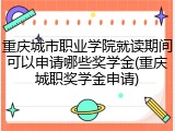 重庆城市职业学院就读期间可以申请哪些奖学金(重庆城职奖学金申请)