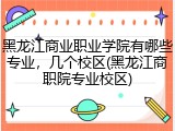 黑龙江商业职业学院有哪些专业，几个校区(黑龙江商职院专业校区)