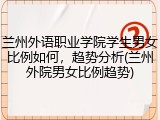 兰州外语职业学院学生男女比例如何，趋势分析(兰州外院男女比例趋势)