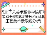 河北工艺美术职业学院历年录取分数线深度分析(河北工艺美术录取线分析)