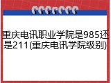 重庆电讯职业学院是985还是211(重庆电讯学院级别)